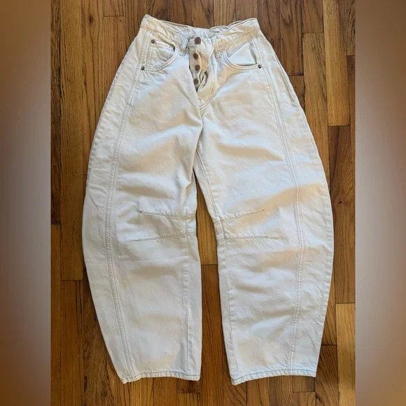 We The Free Good Luck Mid-Rise Barrel Jeans - Picture 2 of 5